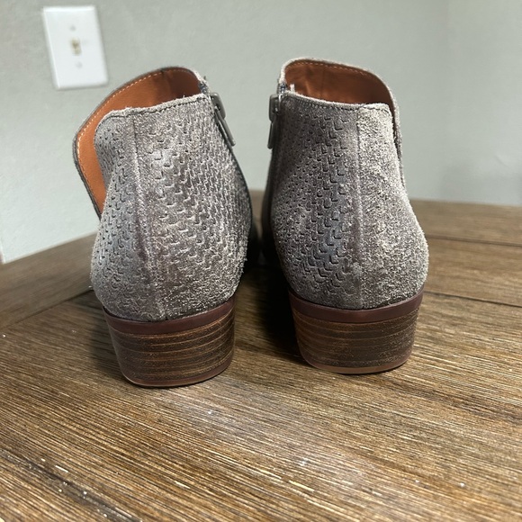 Lucky Brand Brinkley suede leather laser cut size 9 - Picture 6 of 12